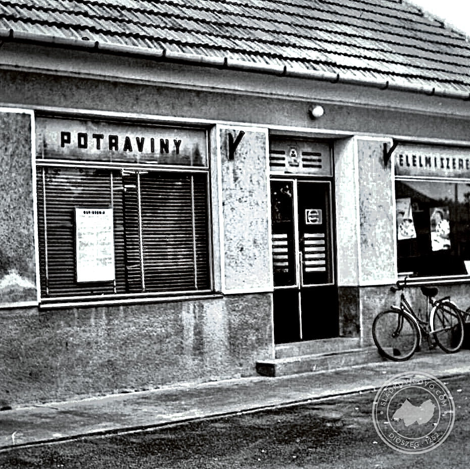 A Zdroj élelmiszerbolt Németdiószegen (Szilvi bácsi) a múlt század 80-as éveiben.