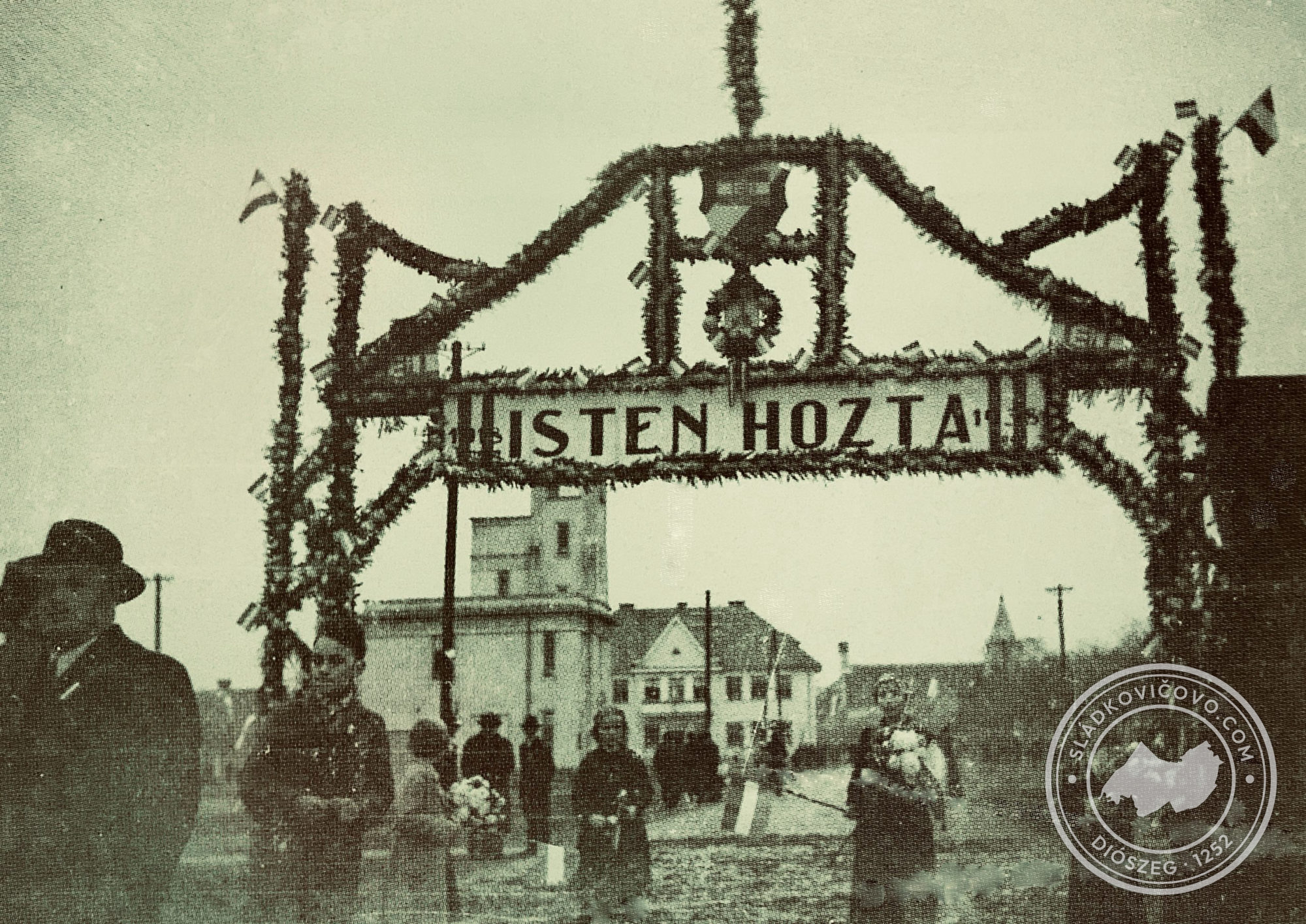Slavobrána k uvítaniu vojsk Maďarskej kráľovskej domobrany v dňoch 9. a 10. novembra 1938.