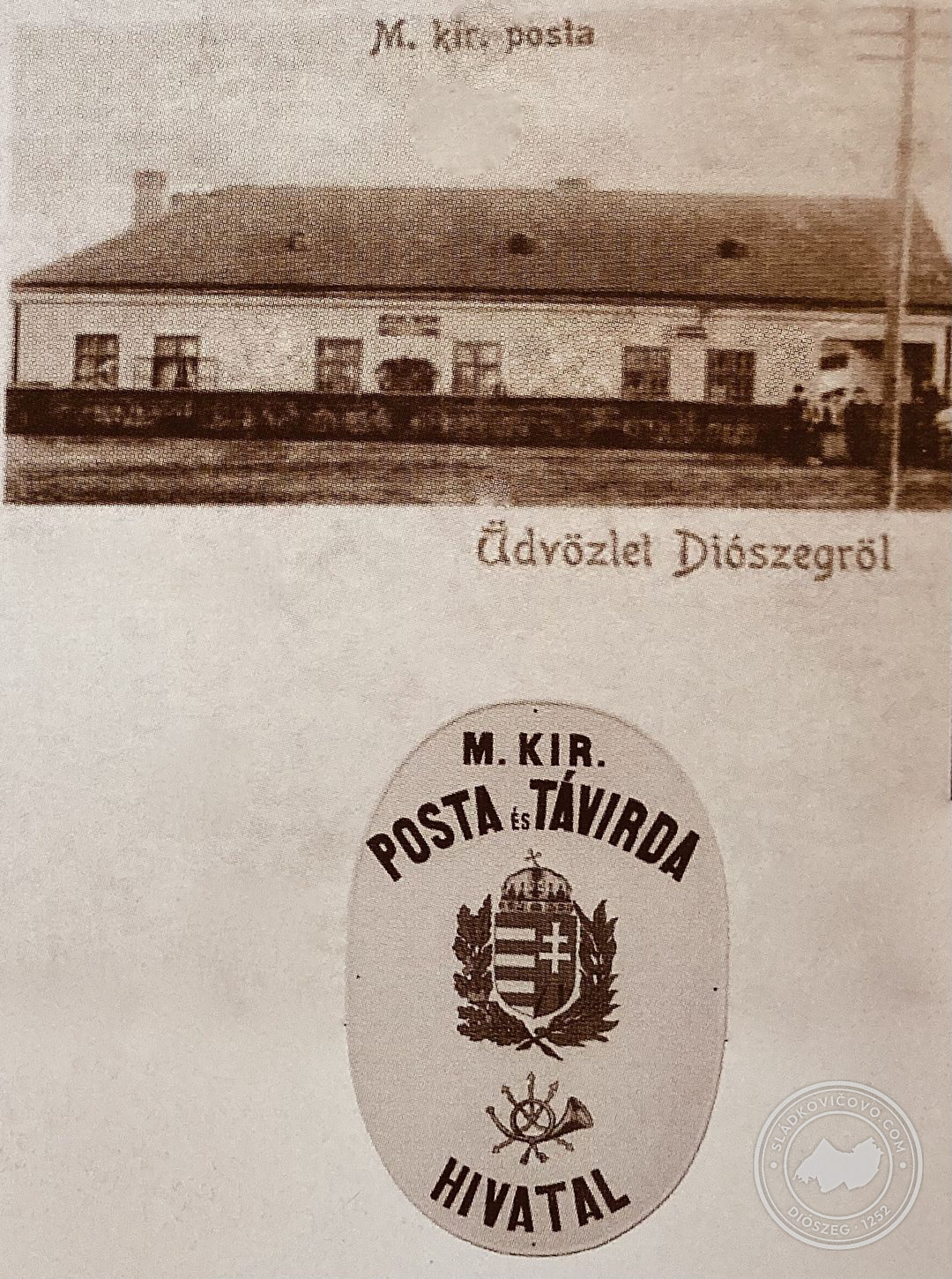 Budova Maďarskej kráľovskej pošty a telegrafu v druhej polovine 19. storočia.