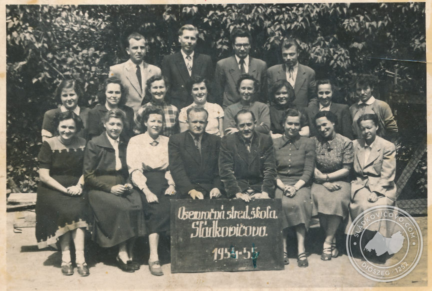 Nyolcéves SŠ 1954-55 tantestület